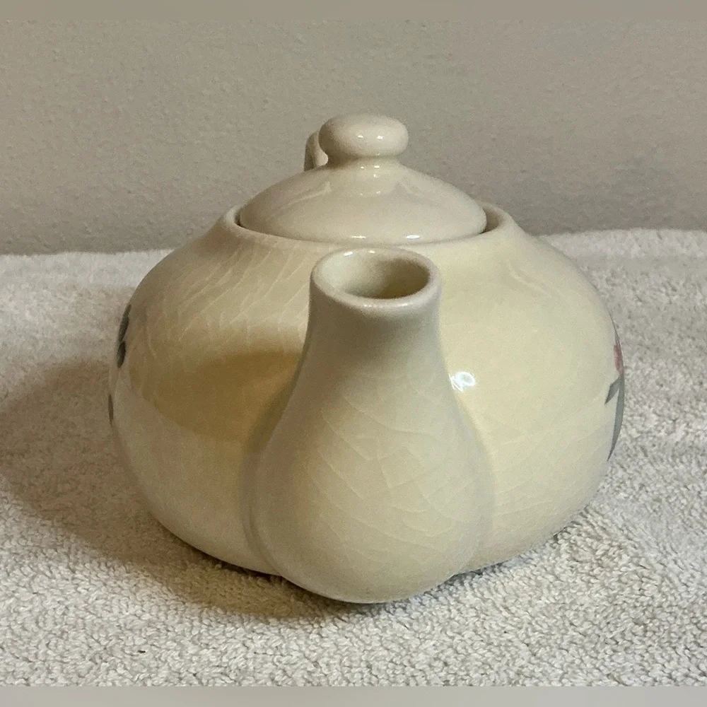 Corelle Corning Coordinates Mini Tea Pot W/ Lid Abundace Pattern With Org. Box